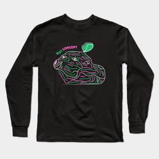 line double dog and human Long Sleeve T-Shirt